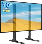 Universal Stand For 20-70 Inch Flat Curved Tvs, Height Adjustable Top. Fixed Price $43.99.