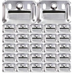 Villful 100PCS Stainless Steel Wall Panel Buckle Clamp 4.3X3.2X0.4CM, Silver. Fixed Price $23.12.