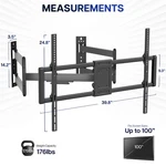 Vivo Full Motion Corner Wall Tv Mount Bracket For 46" To 100" Flat Screens. Fixed Price $129.99.