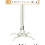 Dynavista Universal Projector Ceiling Mount Medium White Tilt & Swing Adjustable. Fixed Price $22.95.