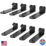 Neevolve 10" 8PK Black Heavy Duty Floating Shelf Brackets - Rounded Arc Design. Fixed Price $76.58.