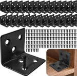 28 Black Corner Brackets + 168 Stainless Steel Screws, Heavy Duty Angle. Fixed Price $31.52.