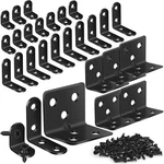 Mapvolut 25PCS Brackets For Shelves, 3 Sizes Angle Black,. Fixed Price $18.48.