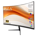 Zza 32 Inch 4K 1500R Computer Monitor, Uhd (3840 X 2160) 60HZ Ultra-clear Scr.... Fixed Price $277.33.