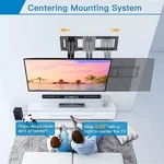Perlesmith Wall Mount For 37"-85"LARGE Tvs Holds Up To 132LBS PSLF6 Black. Fixed Price $76.78.