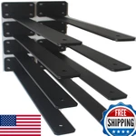 Mhmydz 8 Pack - 16 Inch Black Hidden Shelf Bracket 1/5 Thicked Iron. Fixed Price $62.32.
