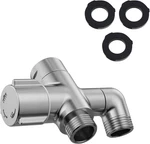 3-WAY Shower Diverter Valve, 1 Inlet For 2 Outlets Solid Metal Divider Allows. Fixed Price $19.73.