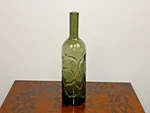 18"X5" Uma Smoke Green Glass Vase. Fixed Price $43.99.