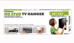 Hangman Flatscreen Television Tv No Stud Needed Wall Hanger For 26" - 55". Fixed Price $17.00.