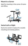 Mount-it! MI-485C Corner Tv Wall. Fixed Price $18.50.