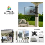 Zebozap No Drill Full Motion Gazebo Mount Fits 19"-50" Tvs, Weatherproof. Fixed Price $135.99.
