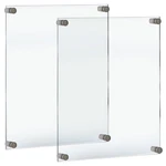 Azar Displays 105530-SLV-2PK Floating Acrylic Wall Frame With 22X28, Silver. Fixed Price $121.97.