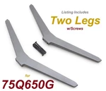 Pre-owned Tcl 75Q650G Stand Legs W/screws M03-A01231-02 40105-000679 Silver. Fixed Price $49.95.