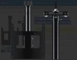 Clinton CE-CMHL-6 12 Heavy Duty Telescoping Ceiling Mount Lcd/pvm Pole. Fixed Price $150.00.