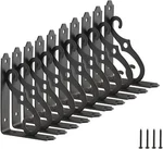 Home Master Hardware 5 Shelf Brackets Decorative X 3 1/2 Inch, Black. Fixed Price $30.99.