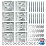 Powertec Surface Corner Brackets 8PK W/ Mounting Hardware, Braces. Fixed Price $51.19.