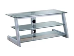 Bell'o Z-shape Tv Stand Audio/video System Furniture 3 Shelfs Tempered Glass. Fixed Price $89.99.