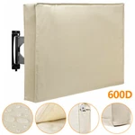 30"-65" Outdoor Tv Cover Waterproof 600D Flat Screen Protector Heavy Duty Beige. Fixed Price $17.28.