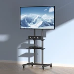 Uimoso Mobile Stand Mount Rolling Cart 32"-70" Wheels & Tray. Fixed Price $67.99.