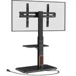 Perlegear Floor Tv Stand With Power Outlet, Universal For 32-75 Inch.... Fixed Price $179.99.