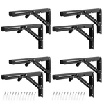 4 Pairs 8 Pcs 12 Inch Folding Shelf Brackets,metal Collapsible .... Fixed Price $43.32.