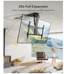 Motorized Ceiling Tv Mount Remote For 37"-75" Electric Drop Down 99 Lbs. Fixed Price $184.95.