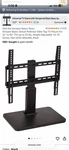 Unopened Amazon Basics Swivel Top Tv Mount, Height Adjustable. Fixed Price $20.00.