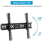 Flat Tv Wall Mount Bracket 15 Tilt Swivel For 27" 32" 37" 42" 47" 50" 55" 60". Fixed Price $17.99.