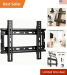 Elegant Low Profile Wall Mount For Most 17-43 Inch Tv Screens Safe Support. Fixed Price $14.99.