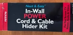 In-wall Power Cords & Cable Hider Kit For Flat Screen Audio FSTV70 Install New. Fixed Price $25.00.