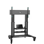 Mobile Tv Stand On Wheels For 40-80 Inch Screen, Max Load Up To 144 Lbs, Black. Fixed Price $120.00.