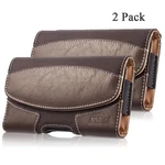 2X Horizontal Leather Case Cover For Iphone 8/7 Plus Carrying Belt Clip Holster. Fixed Price $14.99.