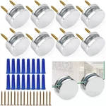 Accencyc Upgraded 3-5MM Frameless Mirror Mounting Hardware 8 Pack Dual-screw Fix. Fixed Price $21.91.