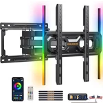 Wall Mount W/ Led Lights Swivel Tilt Extension Music Sync 26-65 Inch Tvs New. Fixed Price $104.99.