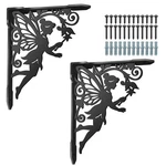 Superdant 2 Pack Shelves Brackets Fairy Heavy Duty Metal Shelf Decor.... Fixed Price $30.27.