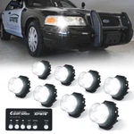 Xprite 8PCS Hideaway Led Strobe Kit Emergency Hazard Warning Lights Head. Fixed Price $89.99.