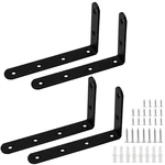 Luomorgo 4 Pcs Brackets For Shelves, Heavy Duty Stainless 5 X 3 Inch-black. Fixed Price $14.97.