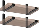 4 Pack - 11.25" X 6" 1.5" W J Lip Shelf Brackets Inch, Black. Fixed Price $34.97.