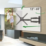 Barkan 13-65 Inch Full Motion Wall Mount, Lifetime Warranty, Extra Long. Fixed Price $74.90.