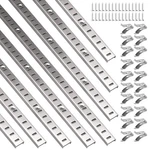 8 Pcs 36 Inch Shelf Pilaster With Clips, Adjustable Brackets Standard M.... Fixed Price $49.99.
