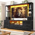 Modern 65" Tv Stand For Living Room Large Entertainment Center With 11 Fabric. Fixed Price $489.99.