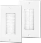 Brush Wall Plate, Single Gang Cable Pass Through For Low Voltage Wire. Fixed Price $12.49.