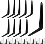 Zorfeter 10 Pcs Shelf Brackets 8 X 6 Black Shelving Inch,. Fixed Price $22.20.