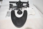 Mount-it MI-792 Dual Monitor Desk Stand, Supports Screens 27". Fixed Price $79.99.