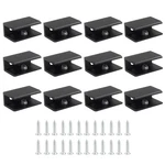 Hordion 12 Pack Square Glass Clamp, Aluminum Alloy Shelf Clip Hol.... Fixed Price $17.75.