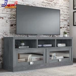 Techni Mobili Stand For Up To 75" Media Console Cabinet With Glass Doors. Fixed Price $156.09.