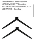 Element Tv Onn Rca Westinghouse LD7063-WJ30-01 Stand/legs. Fixed Price $27.49.