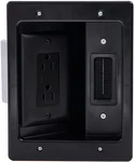 Legrand On-q HT2102BKV1 Hardwired In Wall Cable Management Kit, Tv Outlet. Fixed Price $49.41.