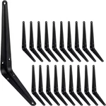 20 Pcs Shelf Brackets 8 Inch, Floating Heavy Duty Black Steel. Fixed Price $45.42.