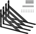 12 Inch Shelf Brackets, Kersally 4 Pack Heavy Duty 90 Degre.... Fixed Price $32.92.